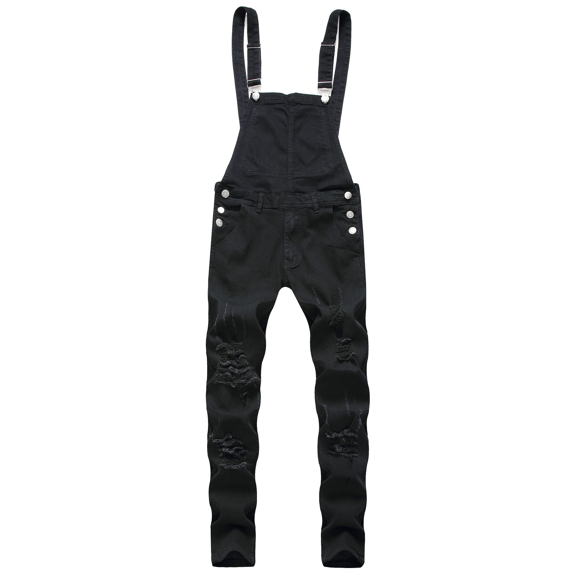 Wish Fashion Men  Sling Denim Pants Ripped Jeans Trousers Popular Popular Work Clothes