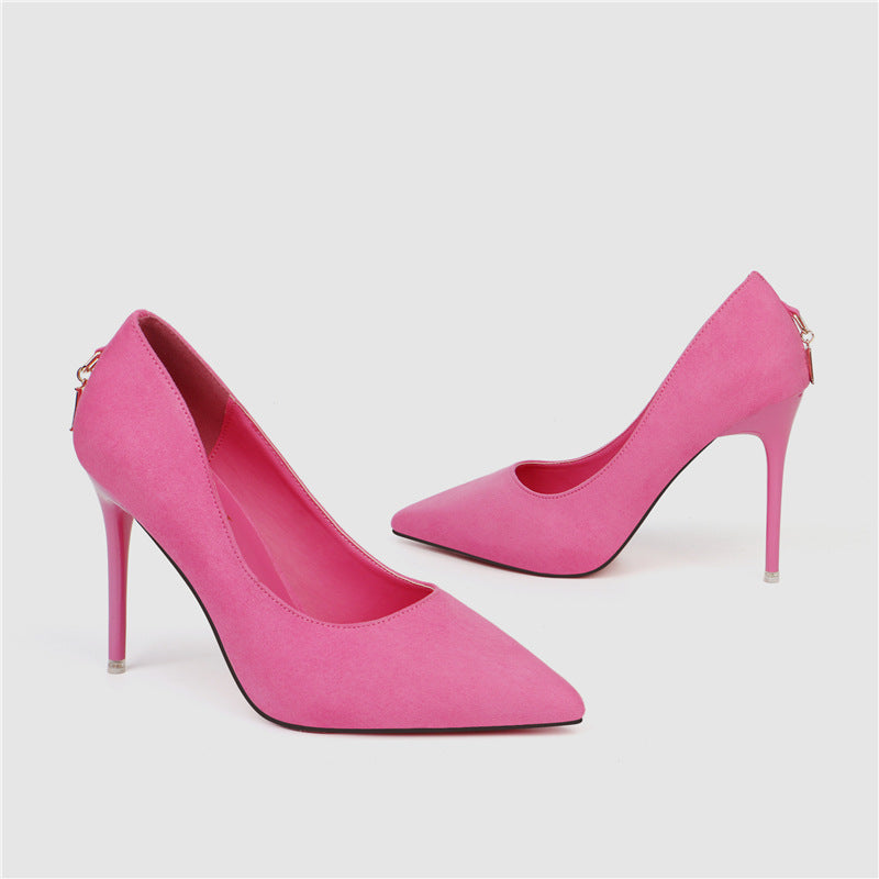 High Heels Sexy Pointed Toe Red Bottom High Heels Wedding Shoes