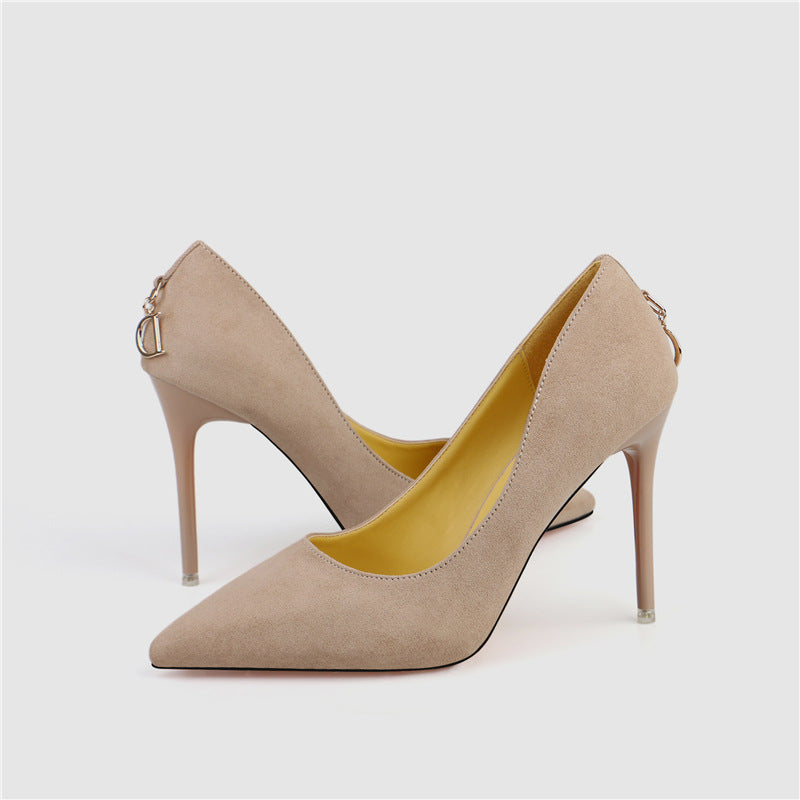 High Heels Sexy Pointed Toe Red Bottom High Heels Wedding Shoes