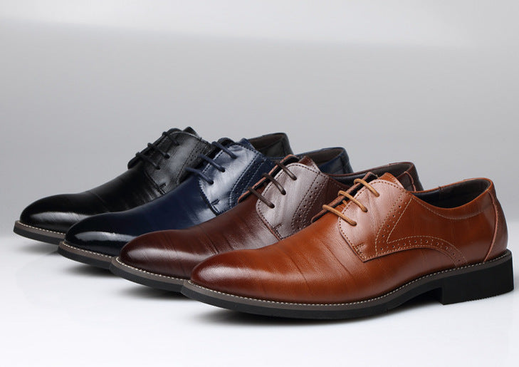 Men leather shoes business shoes large size men casual shoes