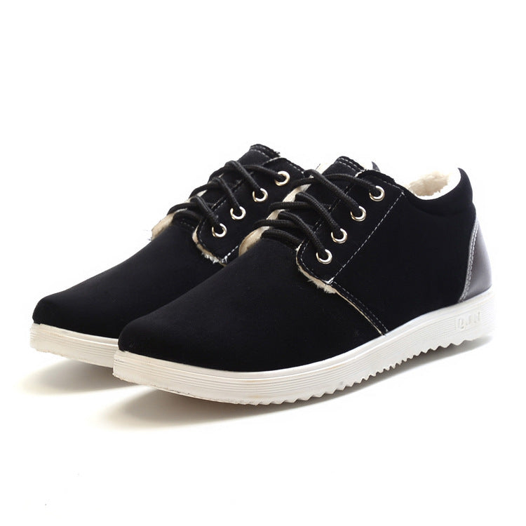 The winter Men casual shoes breathable shoes 1200 British tide scrub and cotton shoes
