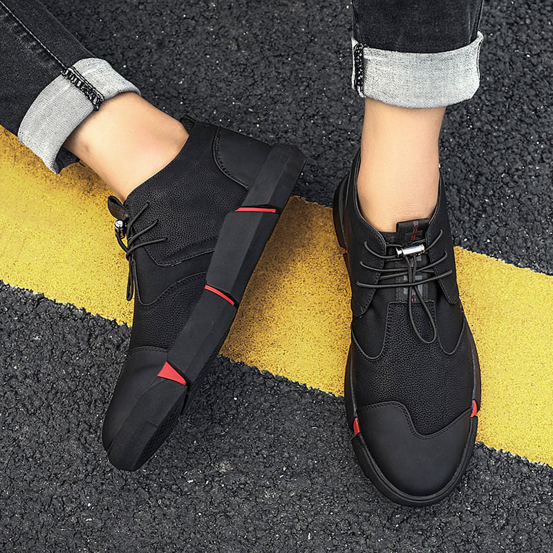 Leather shoes for men , trendy shoes, British casual shoes