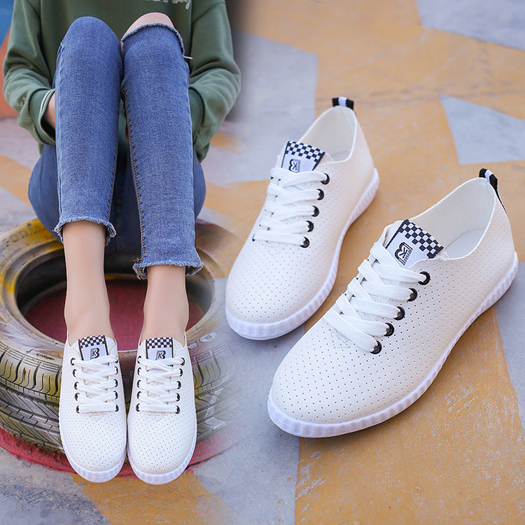 New summer student White shoes lady flat Strappy running shoes women shoes wholesale