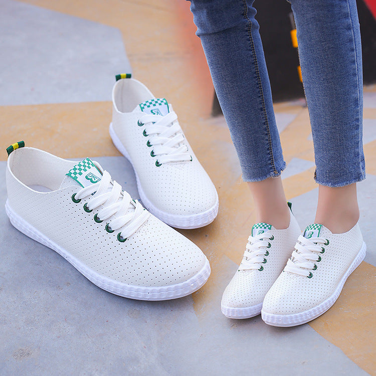 New summer student White shoes lady flat Strappy running shoes women shoes wholesale