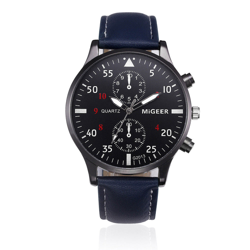 Retro Design Leather Band Watches Men Top Brand Relogio Masculino 2025 NEW Mens Sports Clock Analog Quartz Wrist Watches