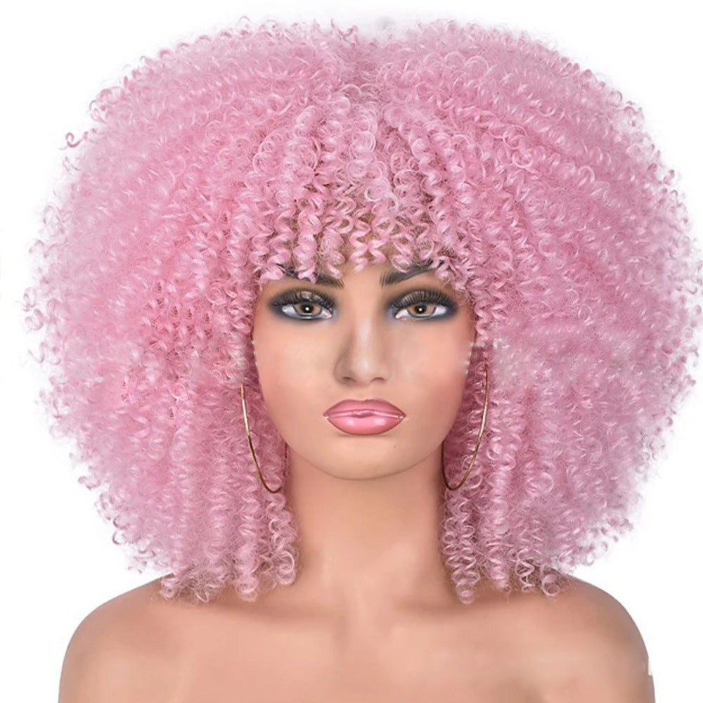 Small Curly Hair Wigs Headgear - Cross-border European And American Chemical Fiber Wigs Full Head Hair Female Manufacturers African