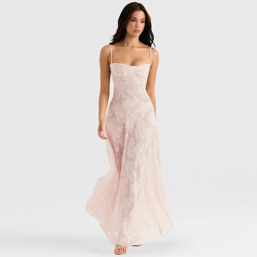 New Sexy Sling Dress Slim-fit Elegant Holiday Dress Banquet Dress New Fashion 2025