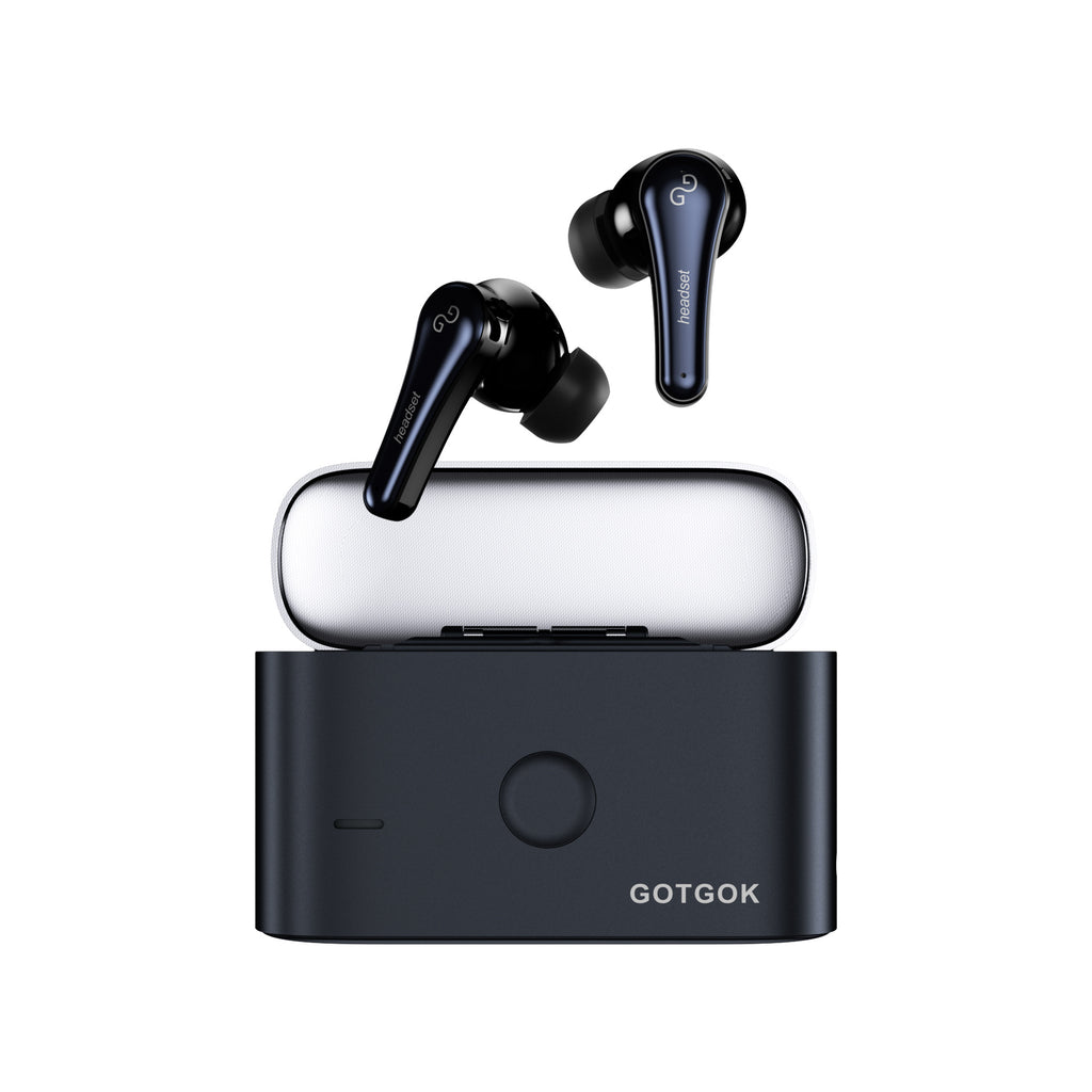 New Private Model Automatic Flip-up Mechanical Cabin Bluetooth Headset With High Sound Quality And Super Battery Life TWS Black Technology In-ear Type 2025