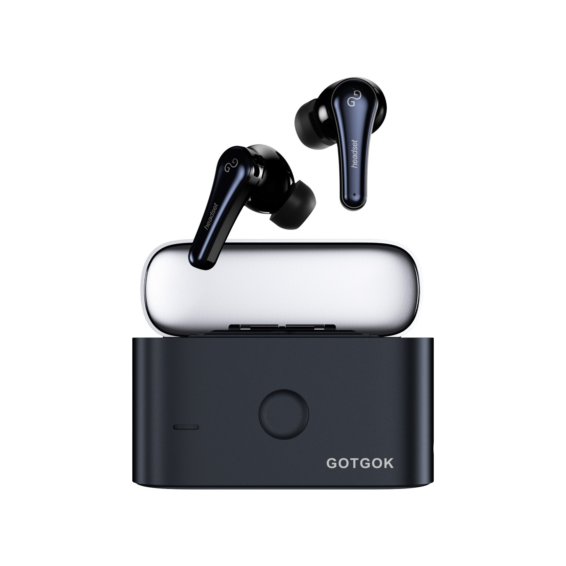 New Private Model Automatic Flip-up Mechanical Cabin Bluetooth Headset With High Sound Quality And Super Battery Life TWS Black Technology In-ear Type 2025