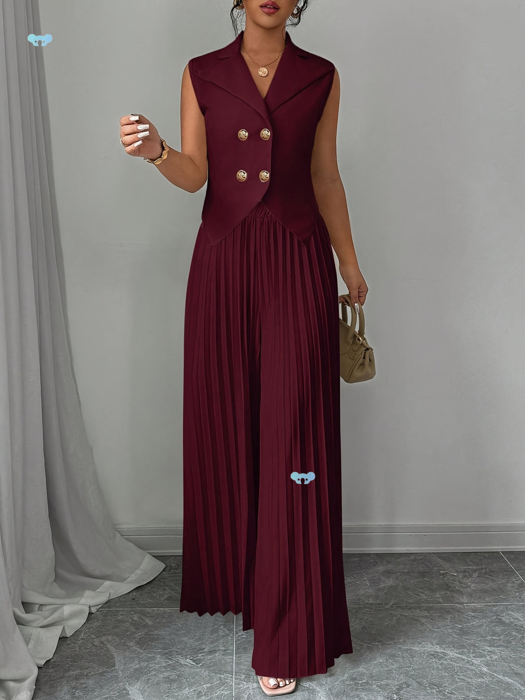 Women's Stylish Solid Color Vest Top And Stylish Elegant Cross-Border