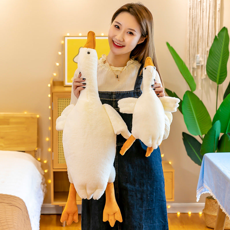 Big White Goose Pillow Doll Foreign Trade Plush Toys Large Sleeping Doll [Wholesale Birthday Gifts For Girls]