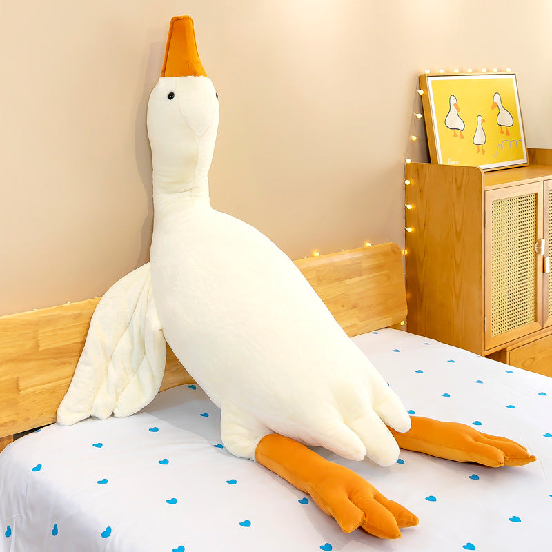 Big White Goose Pillow Doll Foreign Trade Plush Toys Large Sleeping Doll [Wholesale Birthday Gifts For Girls]