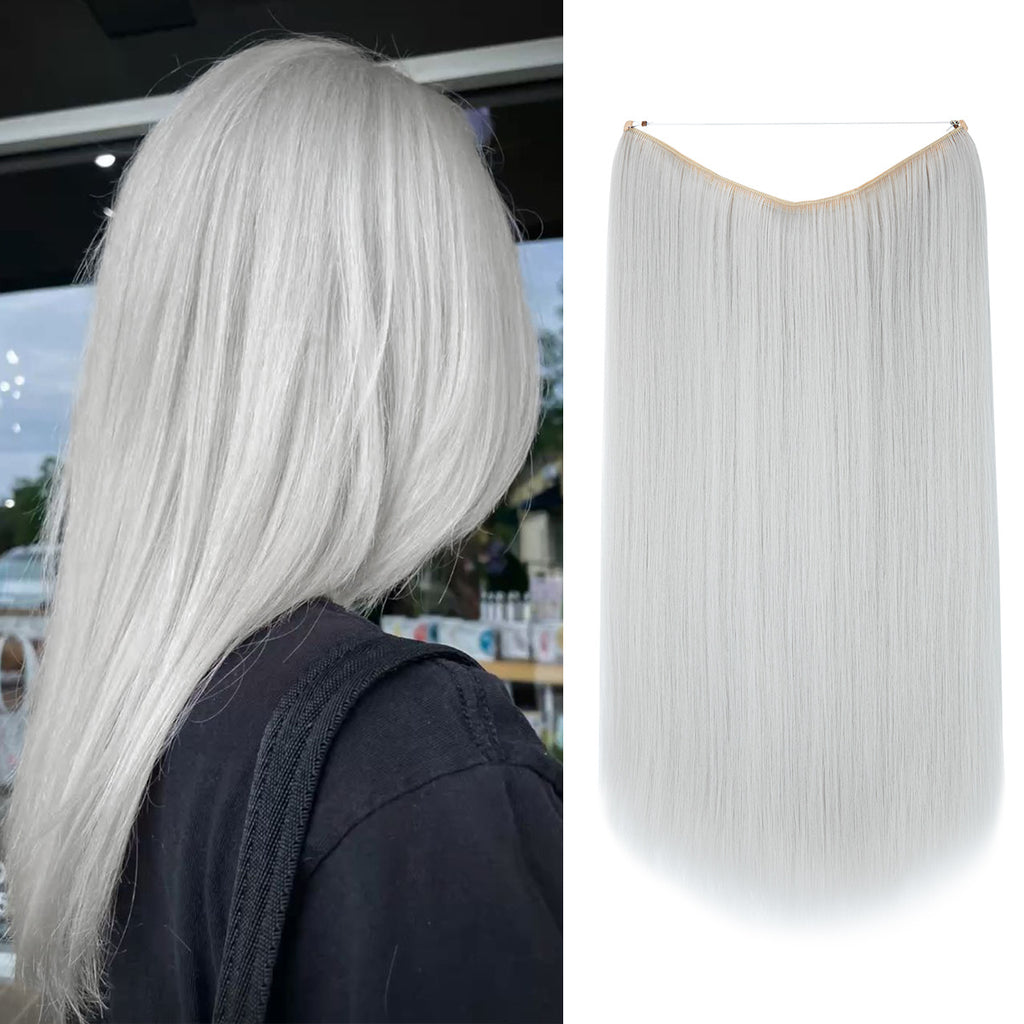 Wigs Women&#039;s Natural Wigs, One-piece Long Straight Hair, High-temperature Silk Fish Line Hair Extensions