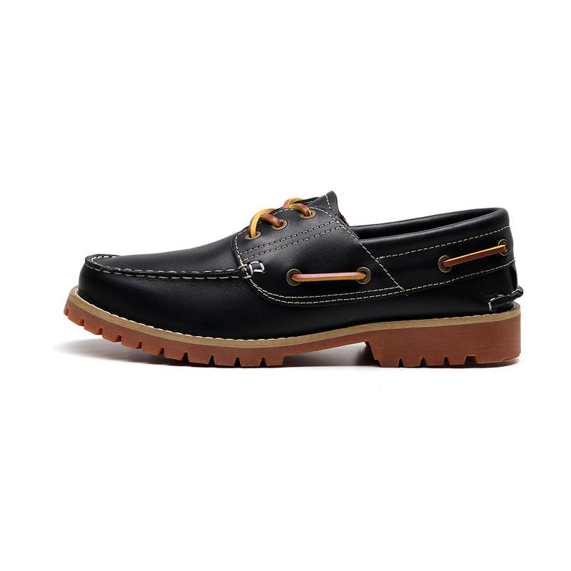 Outdoor Shoe Real Cow Leather Shoes , Martin Shoes , Vintage Sailing Shoes Work Shoes DONGWU CAT Casual Shoes for Men