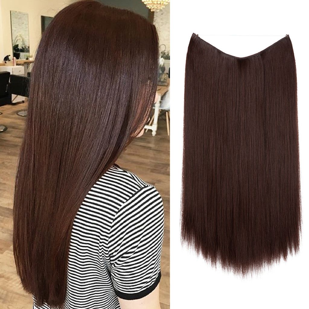 Wigs Women&#039;s Natural Wigs, One-piece Long Straight Hair, High-temperature Silk Fish Line Hair Extensions