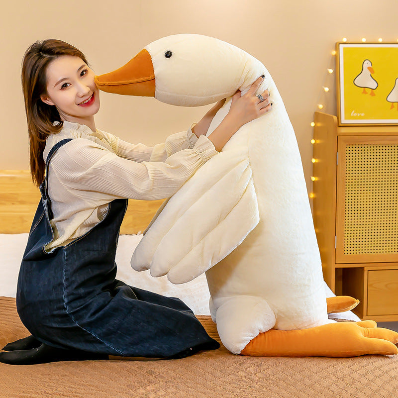 Big White Goose Pillow Doll Foreign Trade Plush Toys Large Sleeping Doll [Wholesale Birthday Gifts For Girls]