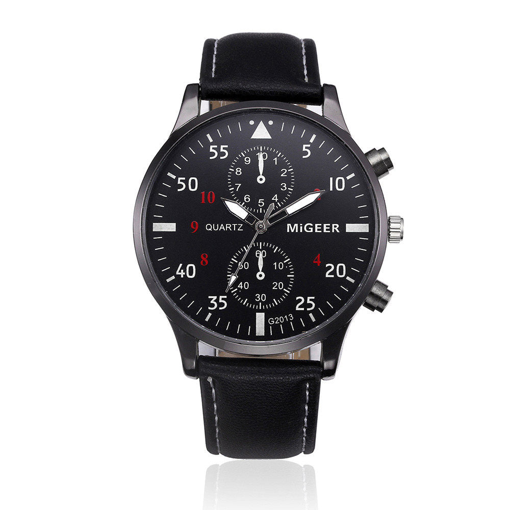Retro Design Leather Band Watches Men Top Brand Relogio Masculino 2025 NEW Mens Sports Clock Analog Quartz Wrist Watches